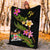 Fiji Polynesian Blanket - Plumeria Tribal - Polynesian Pride