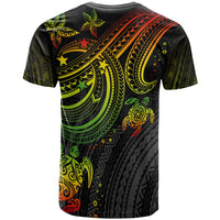 Federated States of Micronesia Custom T Shirt Reggae Turtle - Polynesian Pride