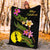 New Caledonia Polynesian Blanket - Plumeria Tribal - Polynesian Pride