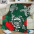 Hawaii Lehua Flowers Turtle Poly Premium Blanket - Ser Style - AH - Polynesian Pride