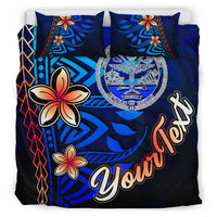 Marshall Islands Custom Personalised Bedding Set - Vintage Tribal Mountain Crest - Polynesian Pride