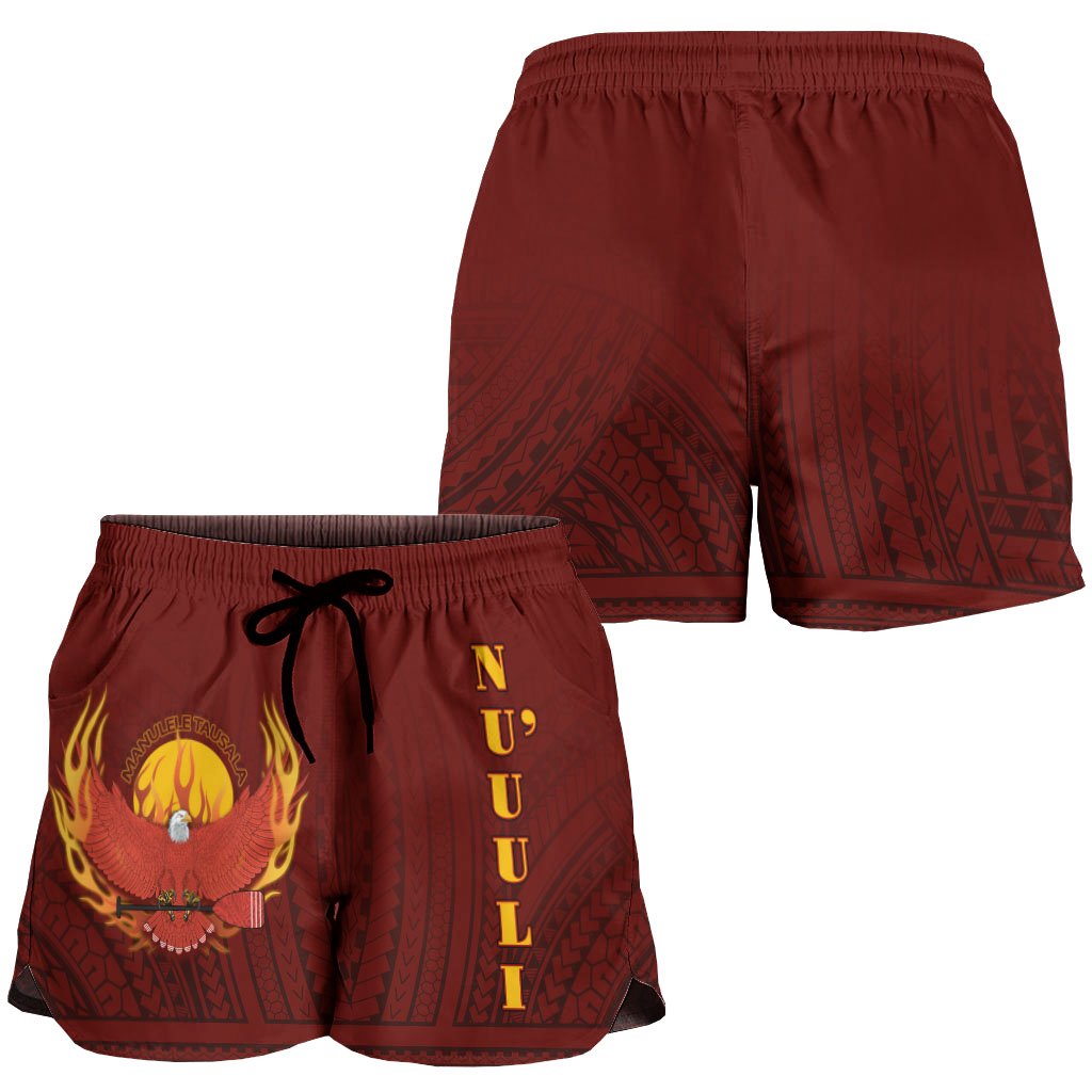 American Samoa Women's Shorts - Manulele Tausala Nuuuli - Polynesian Pride