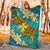 Wallis and Futuna Polynesian Blanket - Manta Ray Ocean - Polynesian Pride