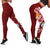 Guam Premium Leggings - Guam Seal Polynesian Patterns Plumeria (Red) - Polynesian Pride