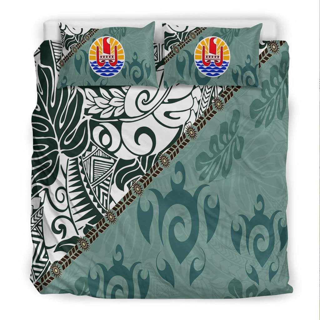 Tahiti Bedding Set - Leaves And Turtles - Polynesian Pride