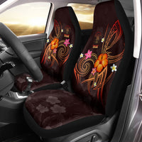 Niue Polynesian Car Seat Covers - Legend of Niue (Red) Universal Fit Red - Polynesian Pride