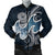 American Samoa Polynesian Men's Bomber - Ocean Style Blue - Polynesian Pride