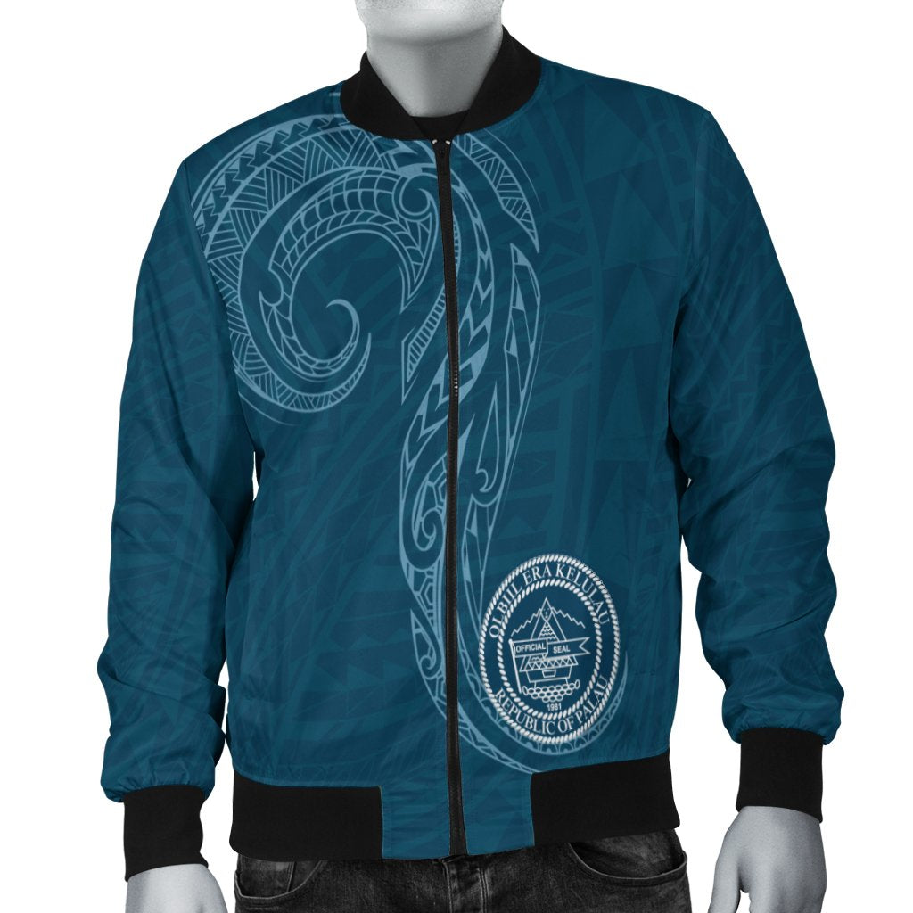 Palau Men's Bomber Jacket - Polynesian Style - Polynesian Pride