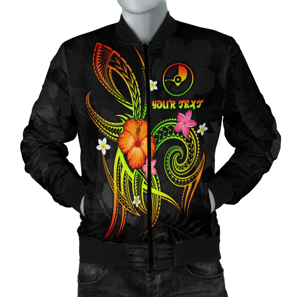 YAP Polynesian Personalised Men's Bomber Jacket - Legend of YAP (Reggae) Reggae - Polynesian Pride