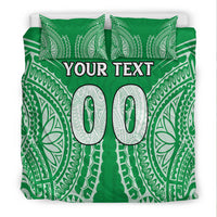 (Custom Personalised) Cook Islands Mitiaro Bedding Set - Tribal Pattern - LT12 - Polynesian Pride