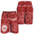 Tahiti Men's Short - Tahiti Seal In Polynesian Tattoo Style (Red) - Polynesian Pride