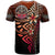 Marshall Islands Polynesian T Shirt Red Vintage Tribal Mountain Crest - Polynesian Pride