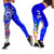 Samoa Custom Personalised Legging - Turtle Plumeria (Blue) Blue - Polynesian Pride