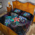 American Samoa Quilt Bed Set - Plumeria Flowers Style - Polynesian Pride