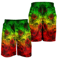 Polynesian Men's Shorts - Reggae Hibiscus Patterns - Polynesian Pride
