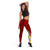 Tonga legging - Turtle Plumeria (RED) - Polynesian Pride