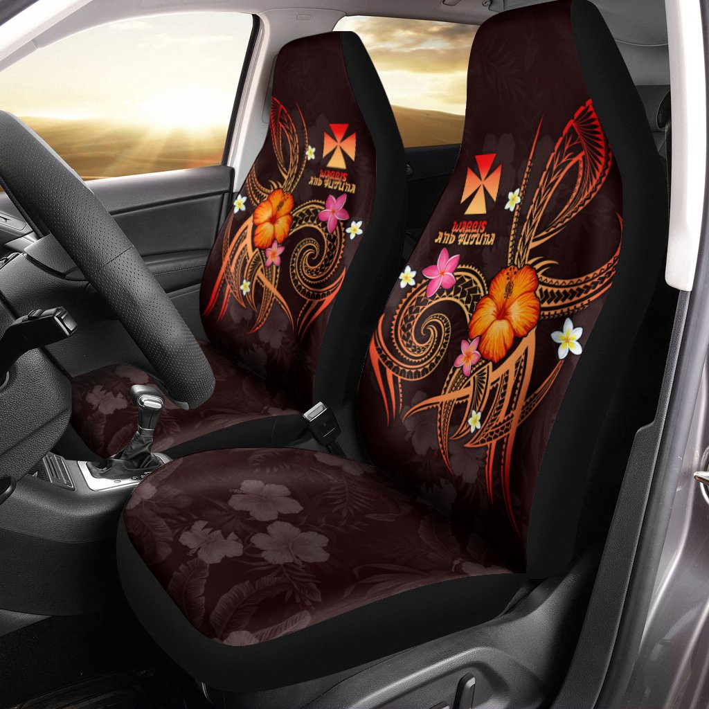 Wallis and Futuna Polynesian Car Seat Covers - Legend of Wallis and Futuna (Red) Universal Fit Red - Polynesian Pride