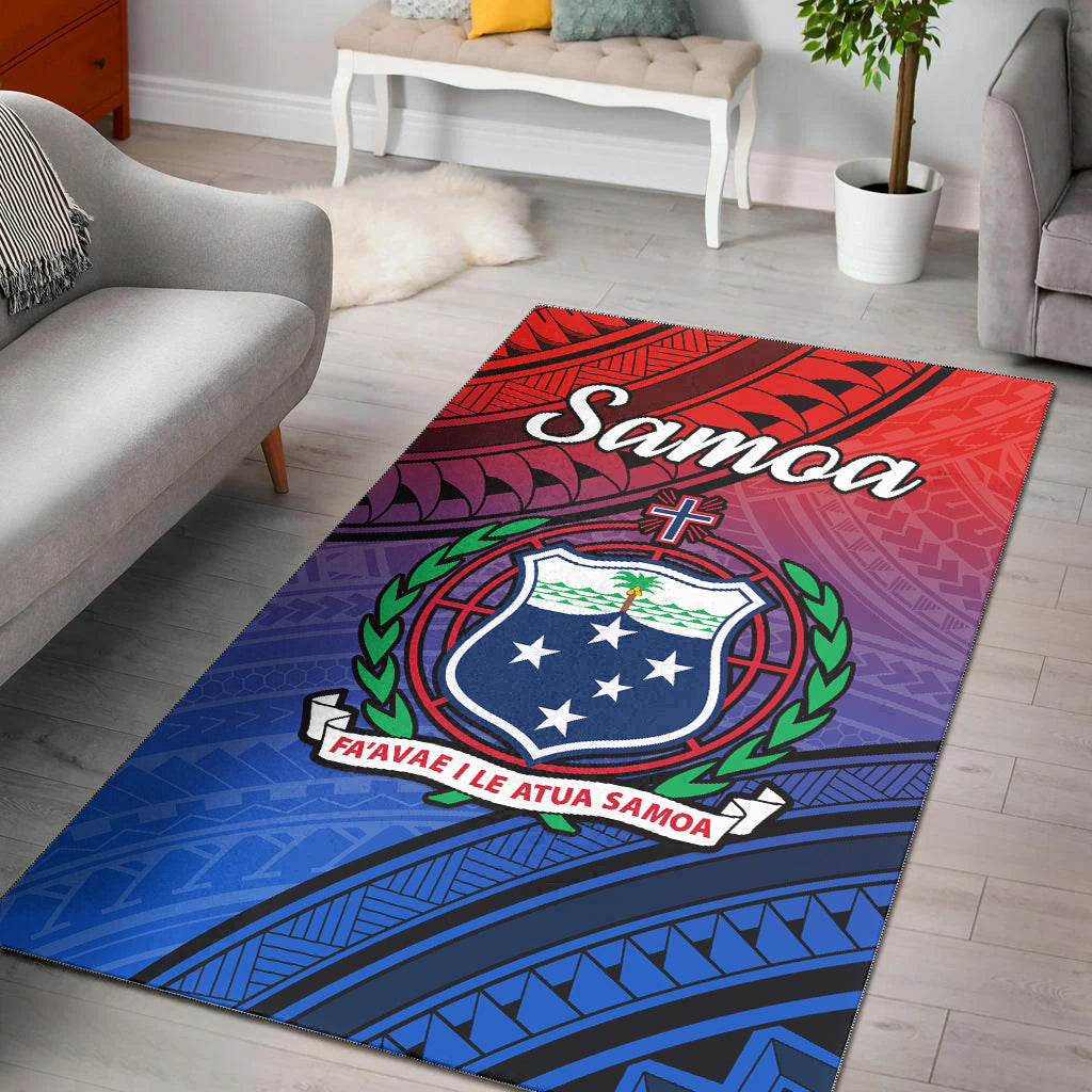 Samoa Area Rug Style Gradient Sporty Original LT13 Gradient - Polynesian Pride