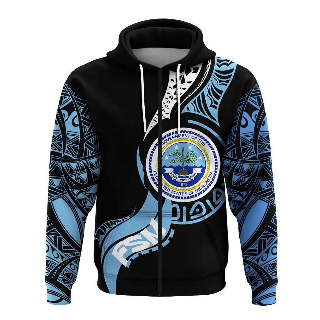 Federated States of Micronesia Zip up Hoodie Micronesia Pride LT12 - Polynesian Pride