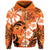 Hawaii Hoodie Orange Lanai Hawaiian Zip Hoodie - Polynesian Pride