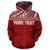 Samoa Polynesian Custom Zip up Hoodie Red Style - Polynesian Pride