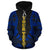 Nauru Polynesian Custom Zip up Hoodie Blue Tattoo - Polynesian Pride