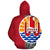 Tahiti (French Polynesia) Custom Polynesian Hoodie Red Line - Polynesian Pride