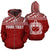 Samoa Polynesian Custom Zip up Hoodie Red Style Unisex Red - Polynesian Pride