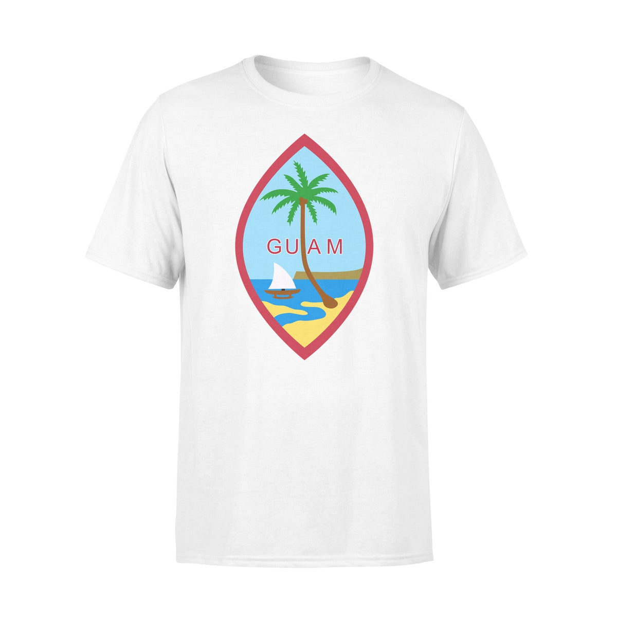 Guam T Shirt Guam Coat of Arm - Polynesian Pride