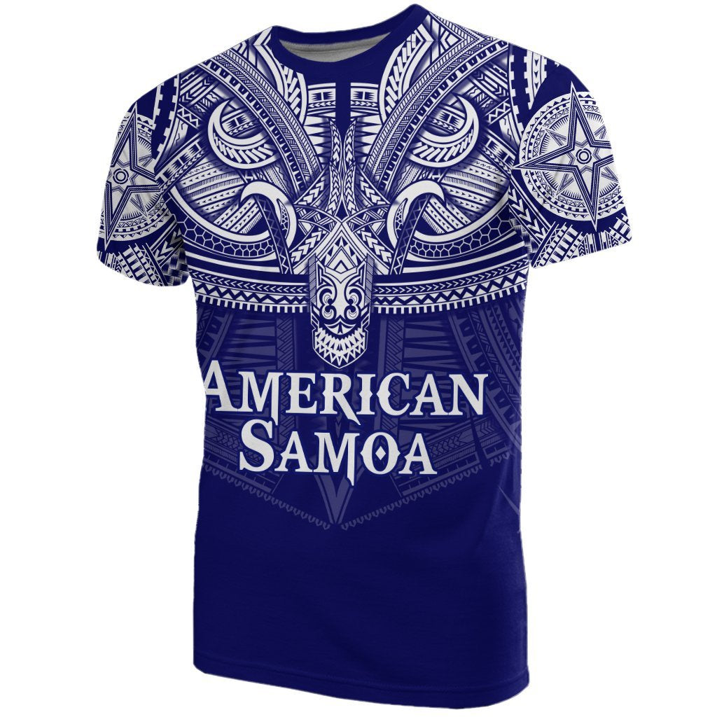 Best American Samoa Polynesian Tattoo T Shirt Unisex Blue - Polynesian Pride