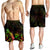 Vanuatu Polynesian Men's Shorts - Turtle With Blooming Hibiscus Reggae - Polynesian Pride