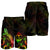 Guam Polynesian Men's Shorts - Turtle With Blooming Hibiscus Reggae - Polynesian Pride