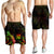 Tuvalu Polynesian Men's Shorts - Turtle With Blooming Hibiscus Reggae - Polynesian Pride