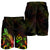 Vanuatu Polynesian Men's Shorts - Turtle With Blooming Hibiscus Reggae - Polynesian Pride