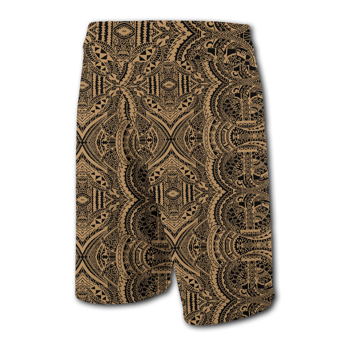 Hawaii Polynesian Symmetry Board Shorts Gold - Polynesian Pride