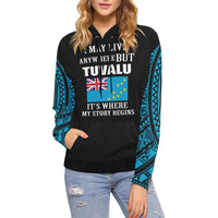 Tuvalu Hoodie Tuvalu Flag Its Where My Story Begins - Polynesian Pride