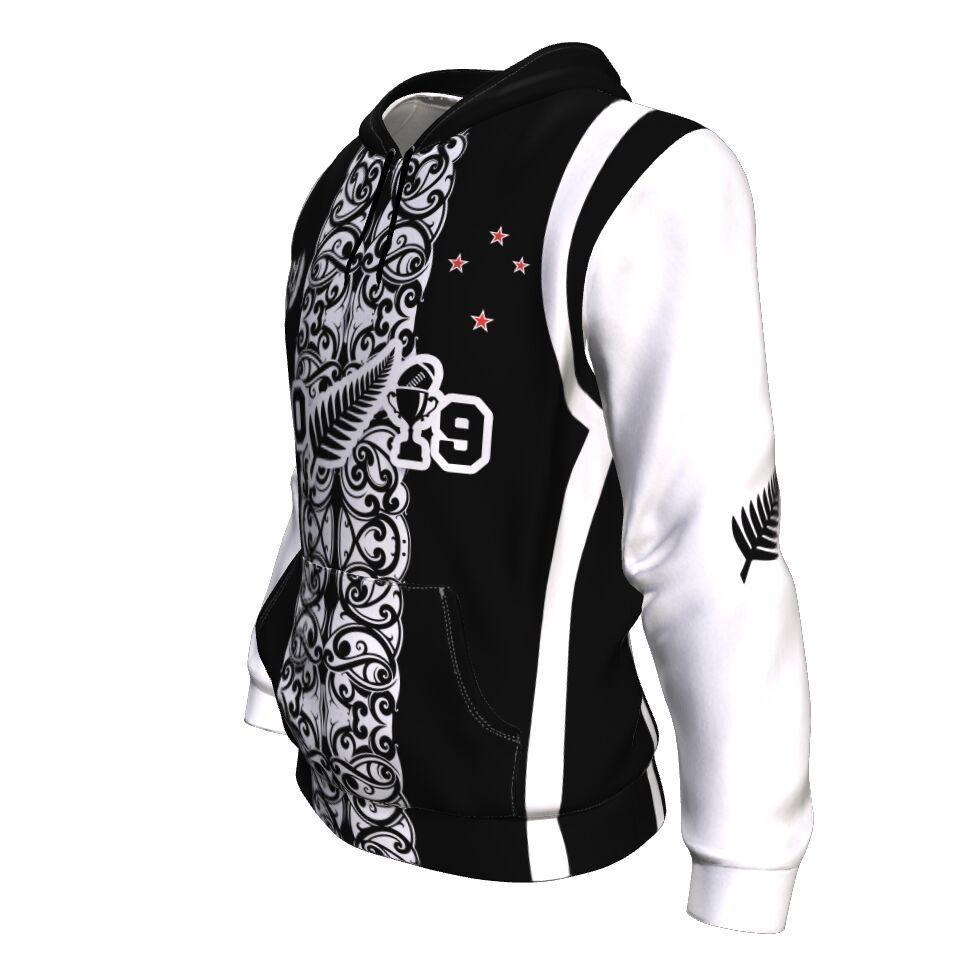 Rugby 2019 Hoodie Maori New Zealand Black - Polynesian Pride