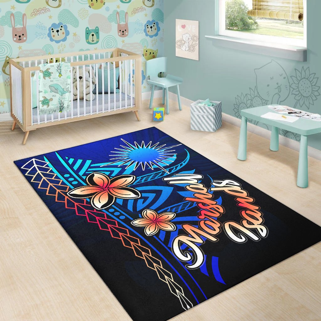 Marshall Islands Area Rug - Vintage Tribal Mountain - Polynesian Pride