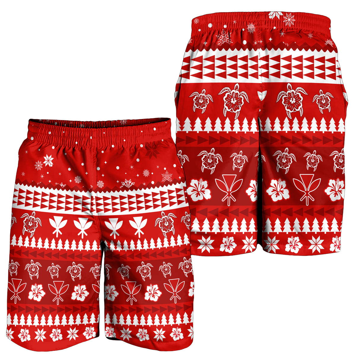 Mele Kalikimaka Men Short (No) Santa Claus Hawaii Christmas LT13 - Polynesian Pride