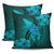 Hawaii Whale Swim Poly Turquoise Pillow Covers - Polynesian Pride