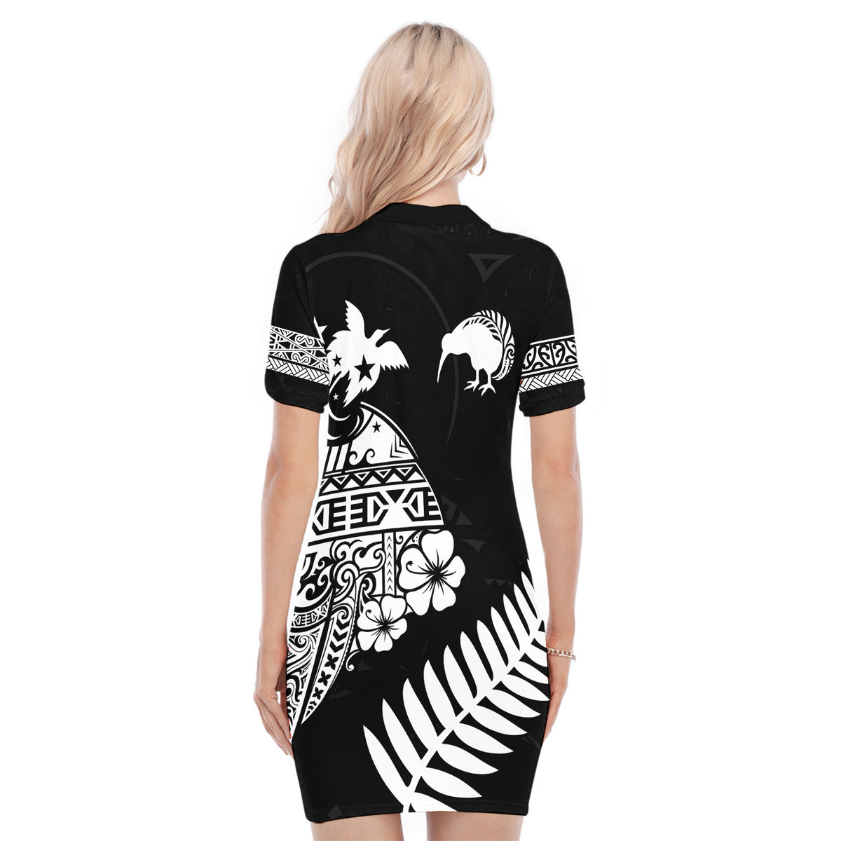 Papua New Guinea and New Zealand Polo Dress Maori Polynesian LT13 - Polynesian Pride