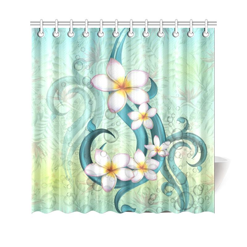 Plumeria Shower Curtain - Polynesian Pride