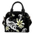 Plumeria Shoulder Handbag 04 One Size Black - Polynesian Pride