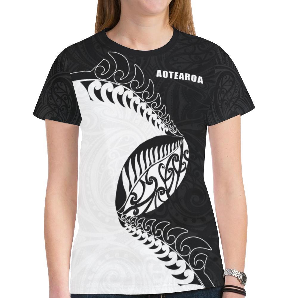 New Zealand Rugby Shirt, Aotearoa Maori Rugby Fern T Shirt - Polynesian Pride