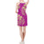 Polynesian Floral Sleeveless V Neck Dress - Pink Version - Polynesian Pride