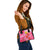 Hawaii Shoulder Handbag - Polynesian Pink Plumeria Turtle - Polynesian Pride