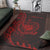 Samoa Area Rug - Polynesian Pattern Style Red Color - Polynesian Pride