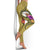 Niue Polynesian Legging - Floral With Seal Gold - Polynesian Pride