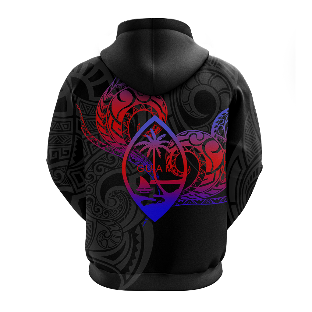 Valentine Day Guam Couple Hoodie Heart Tribal LT12 - Polynesian Pride