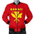 Hawaii Kanaka Polynesian Men's Bomber Jacket Red - Polynesian Pride